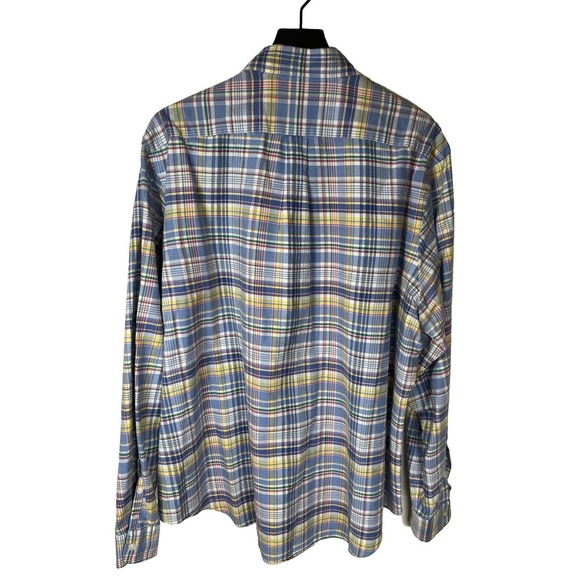 Polo Ralph Lauren‎ Oxford Shirt Button Up Multicolored Plaid Long Sleeve XXL - Picture 2 of 11